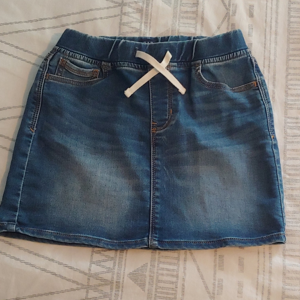 GAP kids denim mini skirt, size large